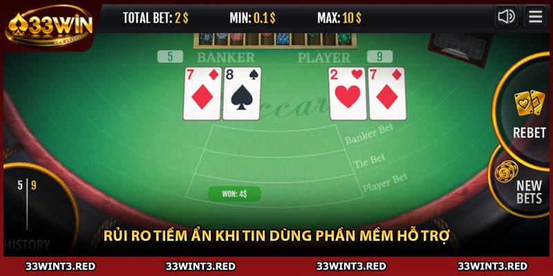 Tool Hack Baccarat - Bật Mí Sự Thật Ít Ai Biết 2 Rủi ro tiềm ẩn khi tin dùng phần mềm hỗ trợ
